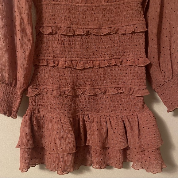 STORIA Polka Dot Ruffled Mini Dress - Picture 5 of 8